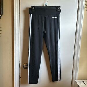 Black adidas cropped leggings